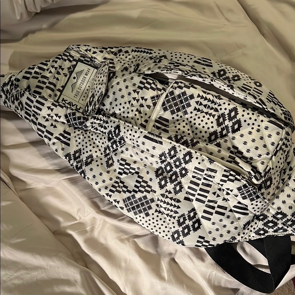 Black and White Patterned Backpack